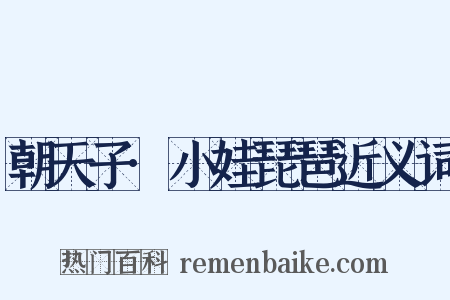 朝天子·小娃琵琶近义词是什么意思的图片